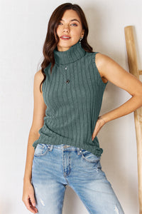 By the Creek Ribbed Turtleneck Tank