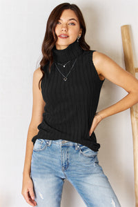 By the Creek Ribbed Turtleneck Tank