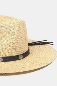 Women's Western Belt Strap Straw Hat