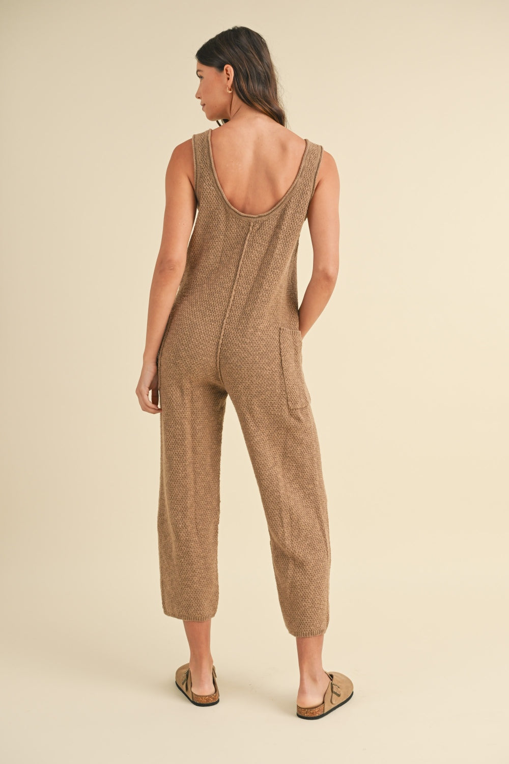 Women's Hot Brown Knit Onesie