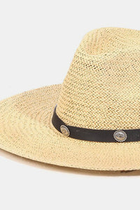 Women's Western Belt Strap Straw Hat