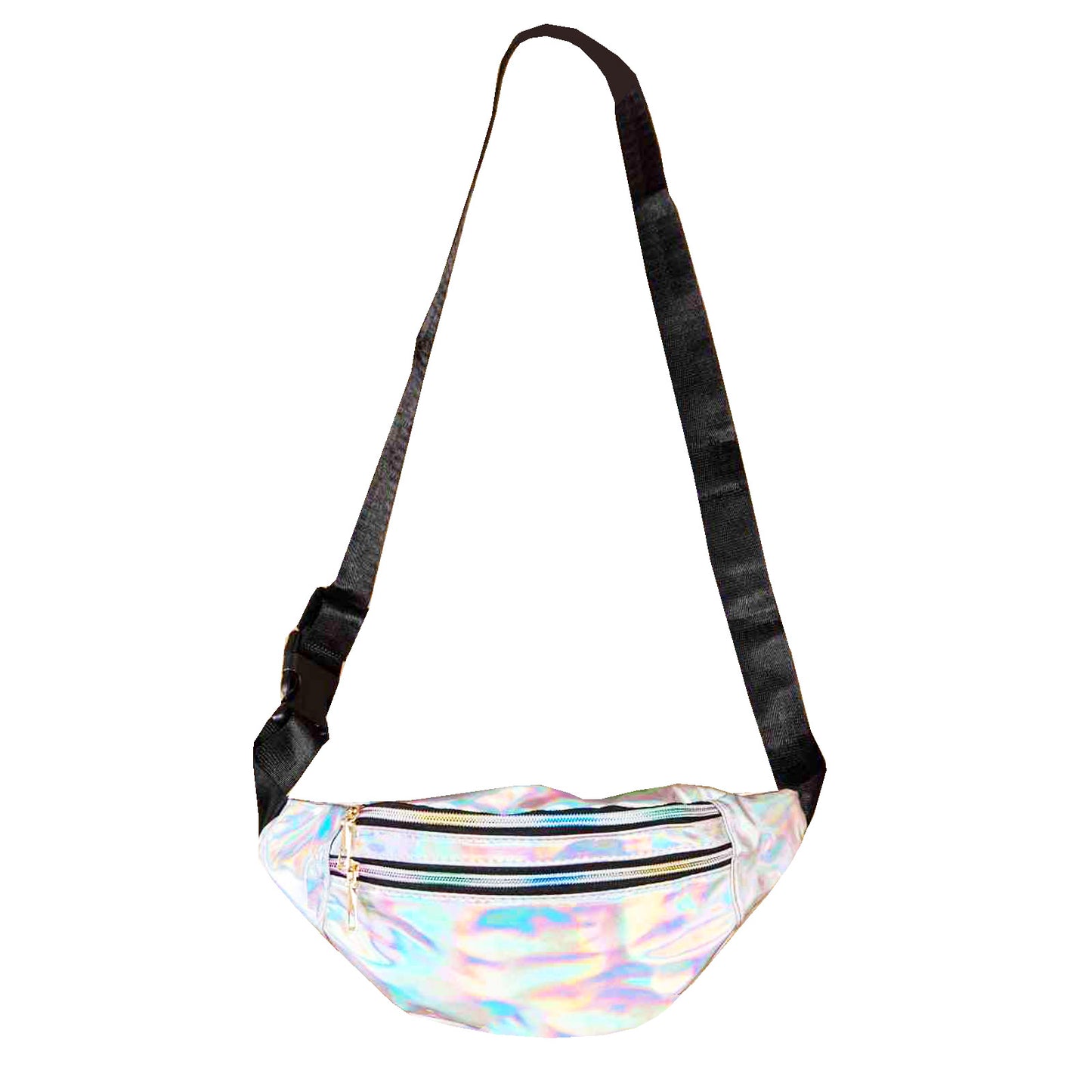 Holographic Silver Fanny Pack Crossbody