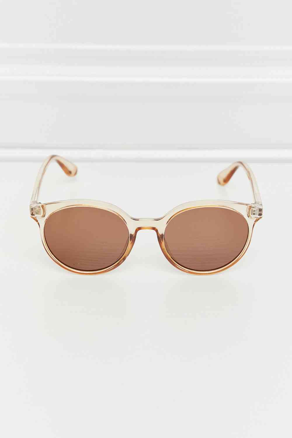 Womens Retro Style Round Sunglasses