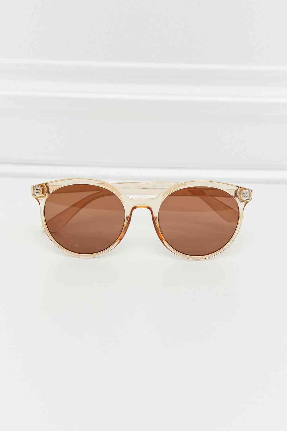 Womens Retro Style Round Sunglasses