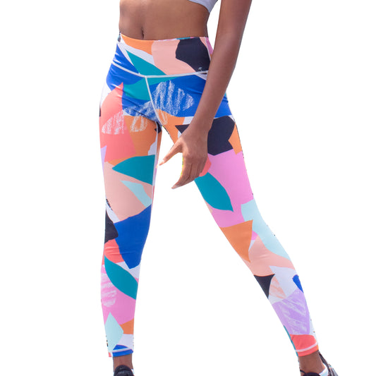 Runner Island Shannon Patrick Patterned Workout Leggings