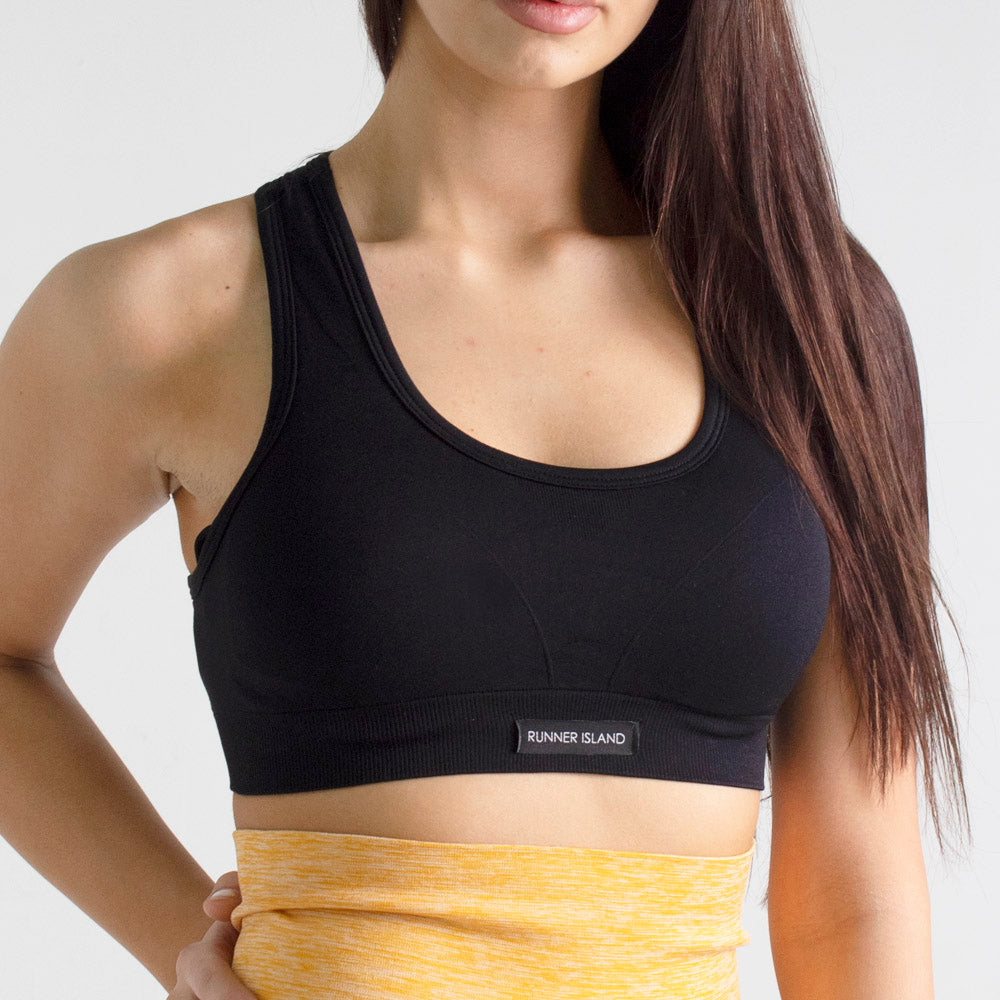 Runner Island® Basic Black Sports Bra