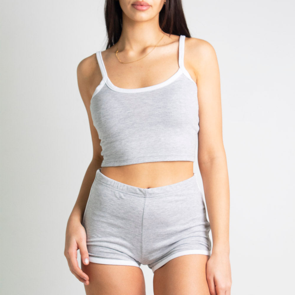 THE FRONT CROPPED CAMI & SHORTS SET