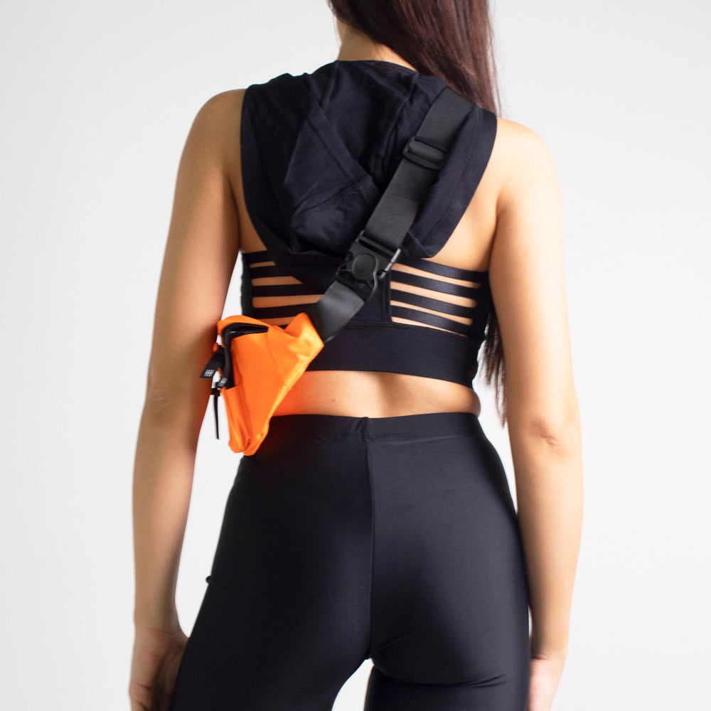 Neon Orange Fanny Pack Waist Bag | Runner Island Luxury Activewear ...