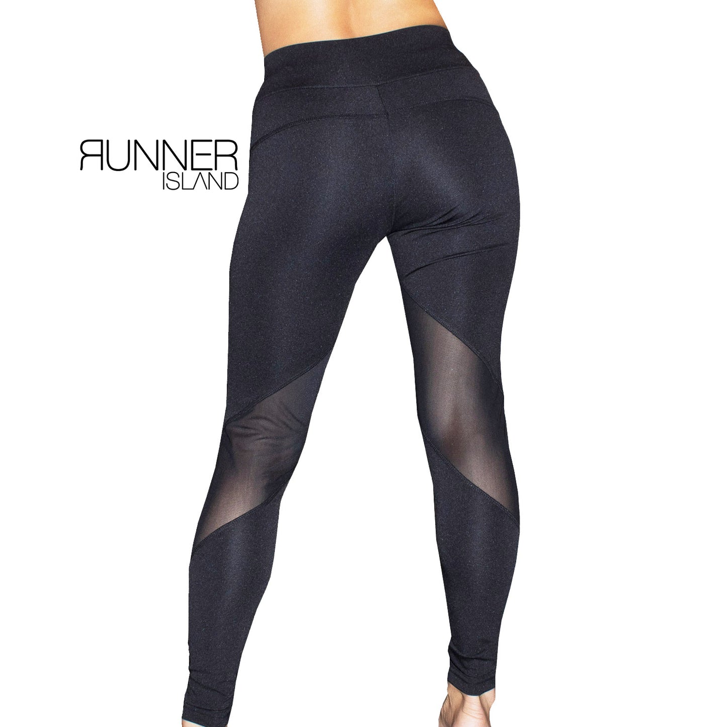 Runner Island Black Tennis Ball Pocket Leggings