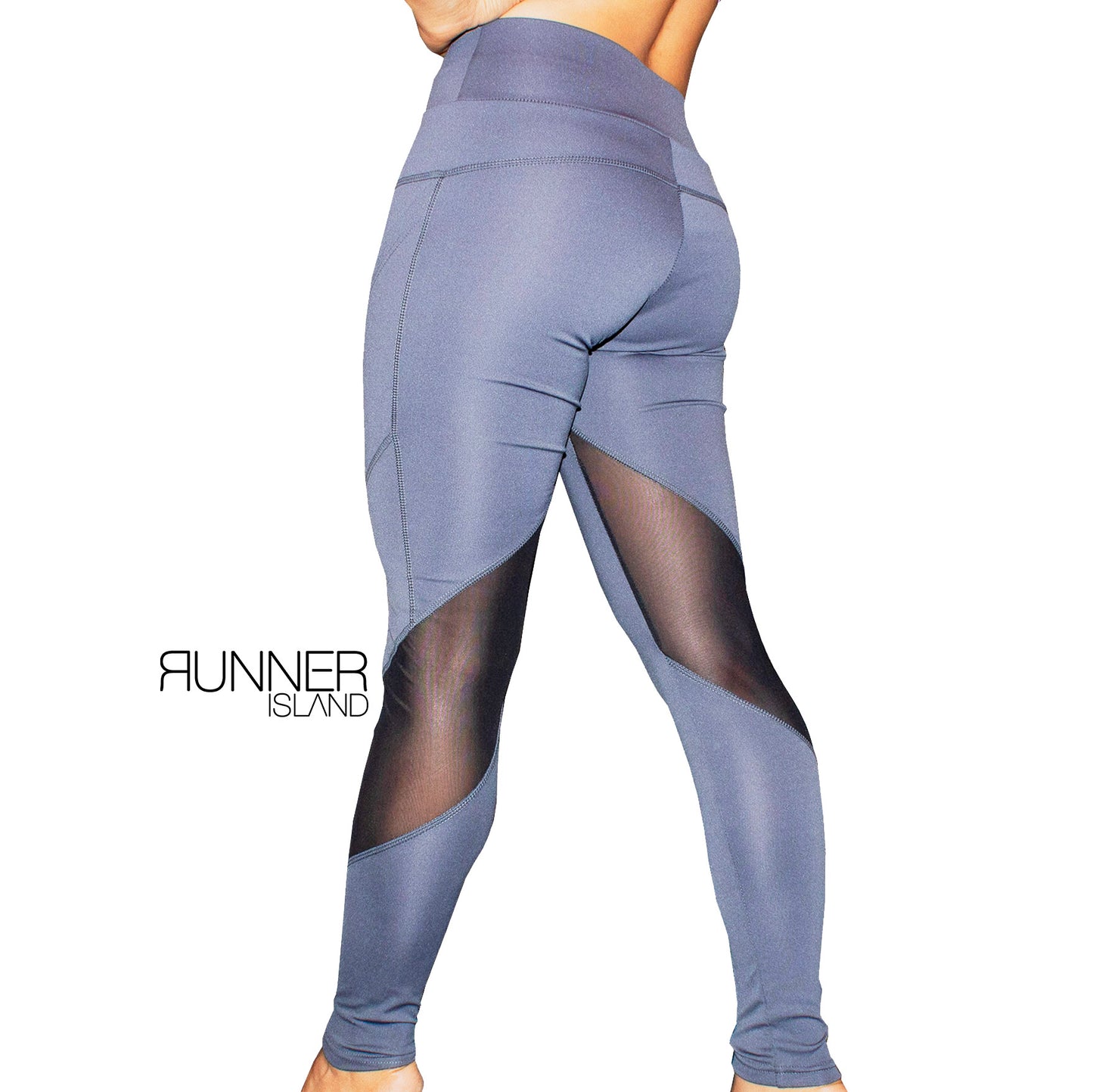 Runner Island Charcoal Tennis Ball Pocket Leggings