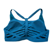 Load image into Gallery viewer, Runner Island Plus Size Mountain Teal Blue Sports Bra