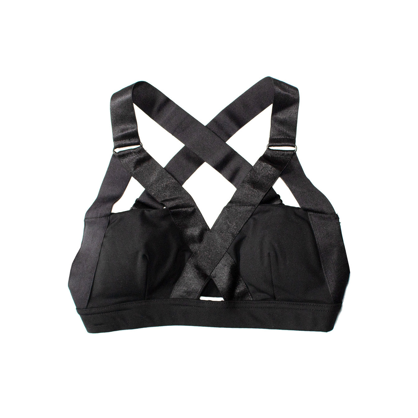 Runner Island Breathable Black Sports Bra